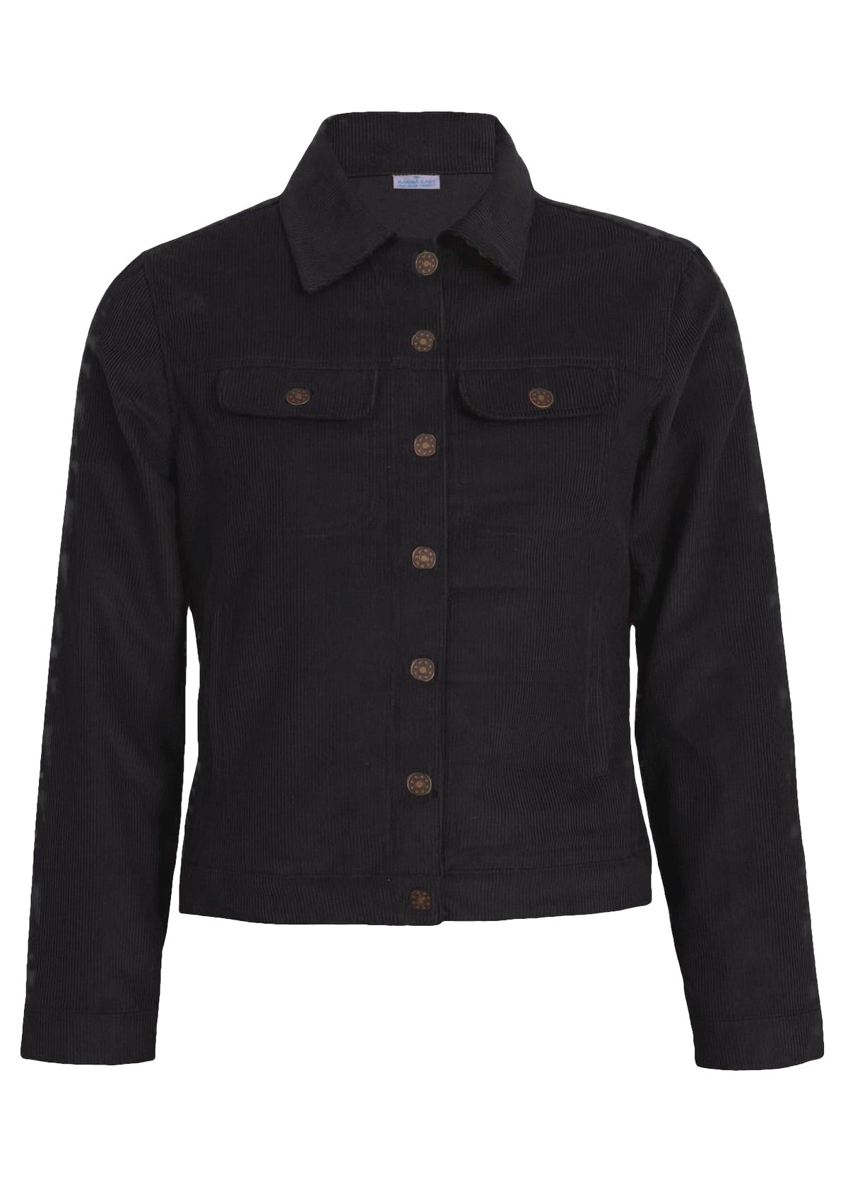 100% cotton corduroy jacket black