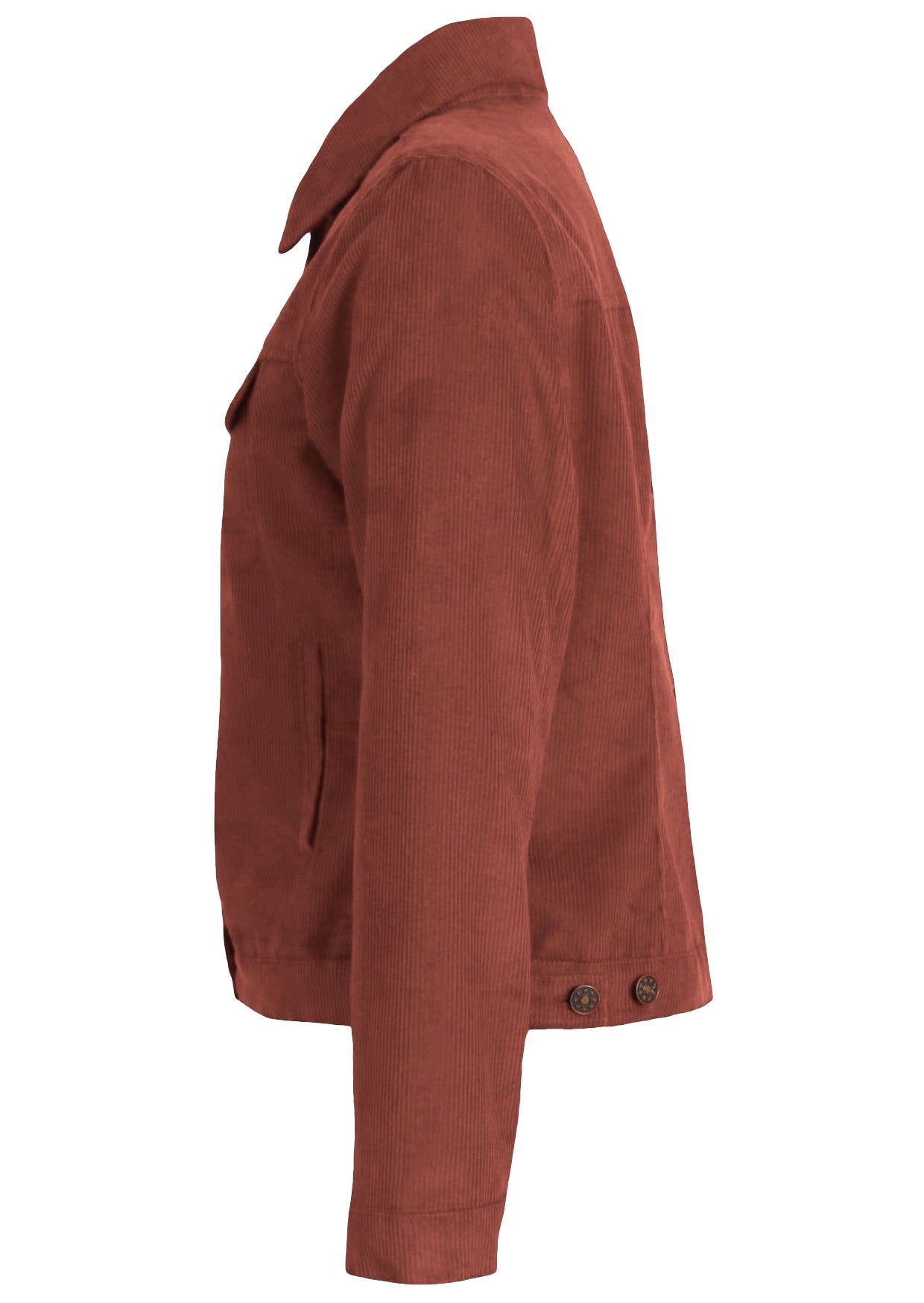 Corduroy jacket with front and breast pockets