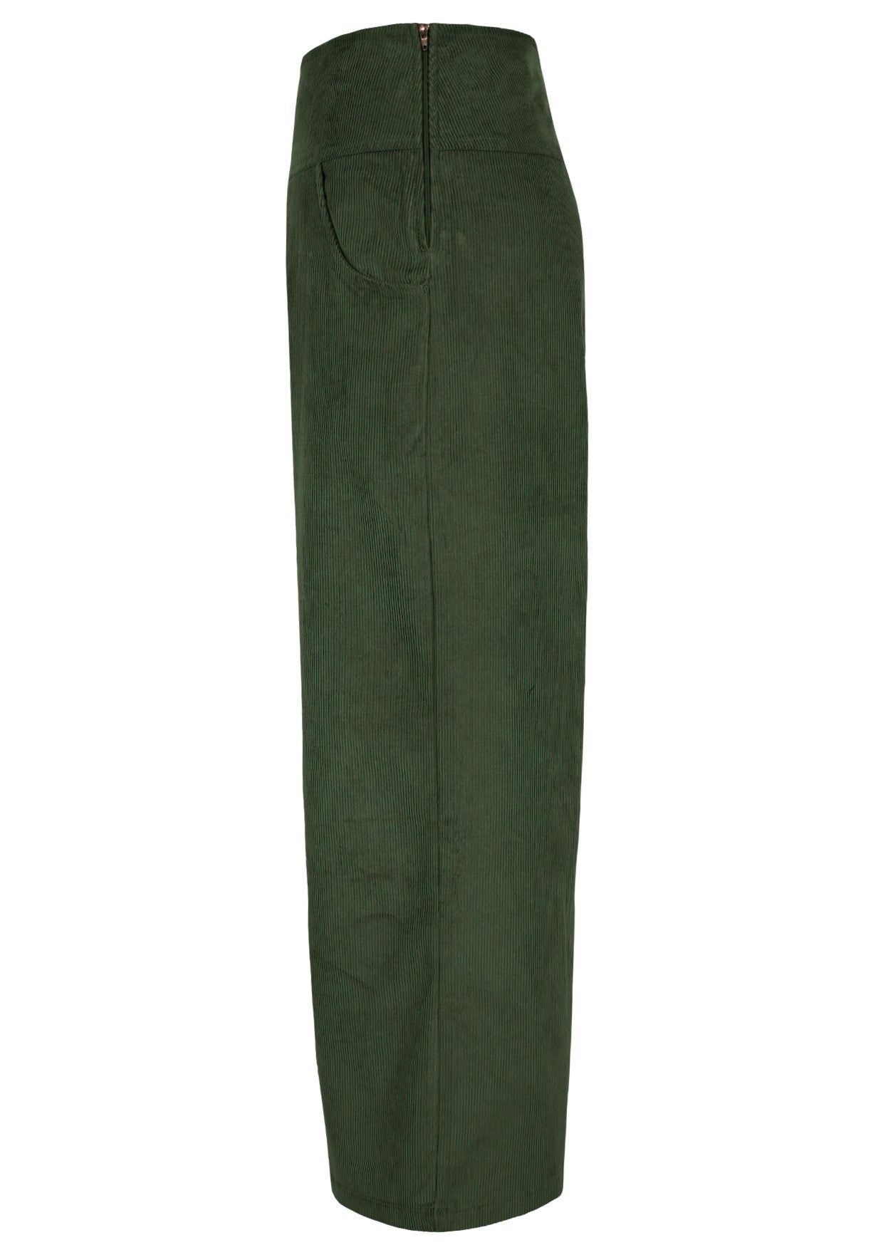 Esta Cord Pants with side zipper and pockets