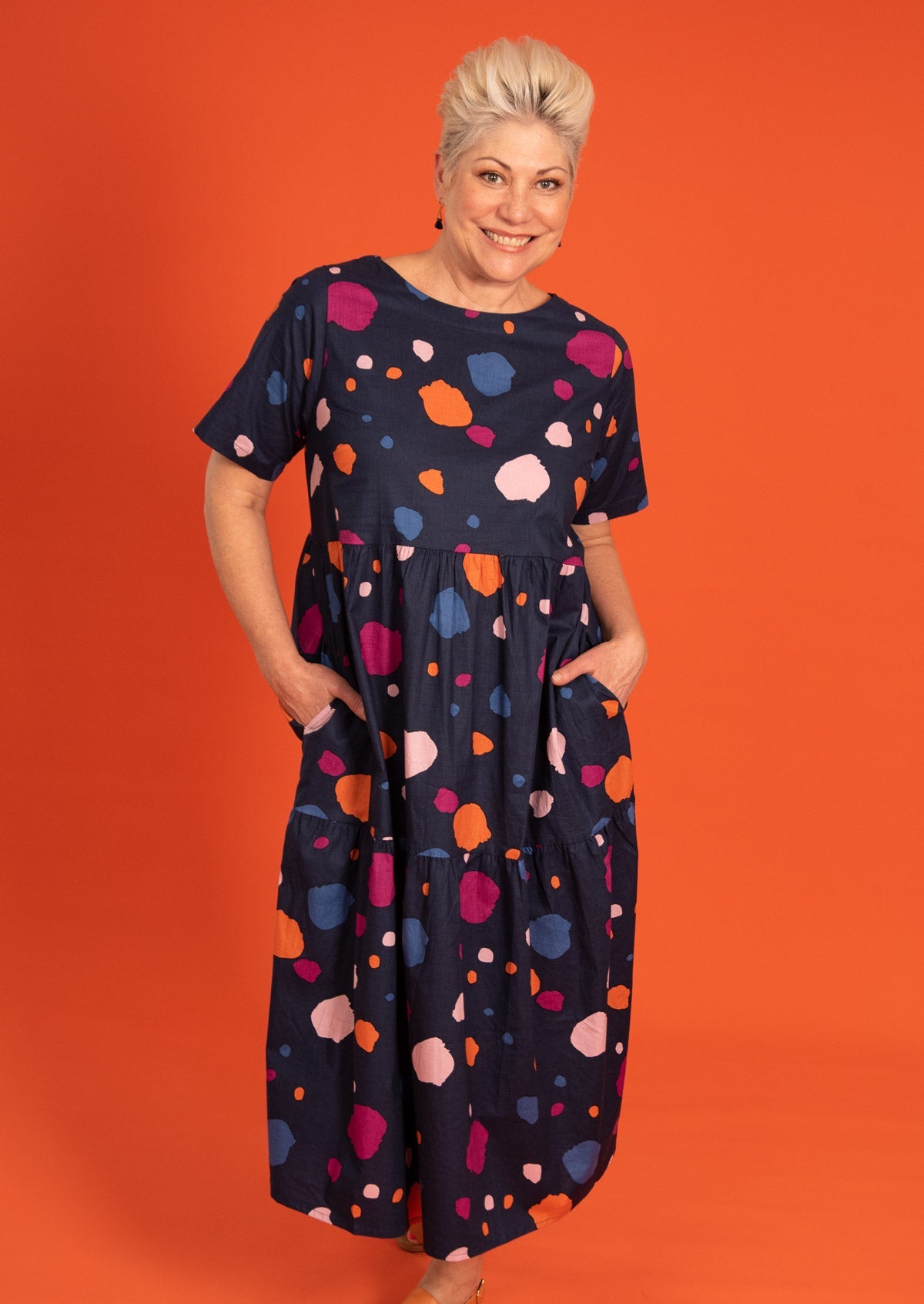 Below the Knee, Midi Dress designed in Australia.