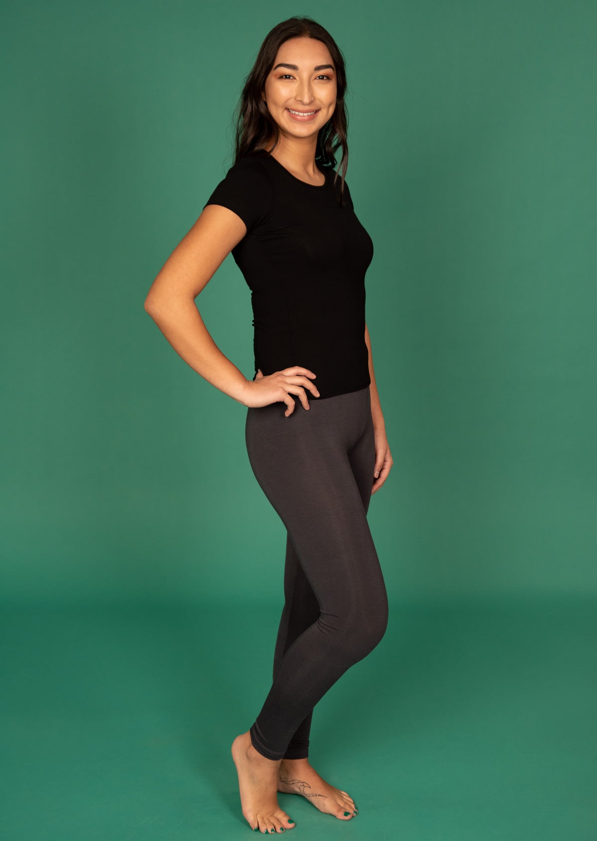 soft stretch rayon leggings