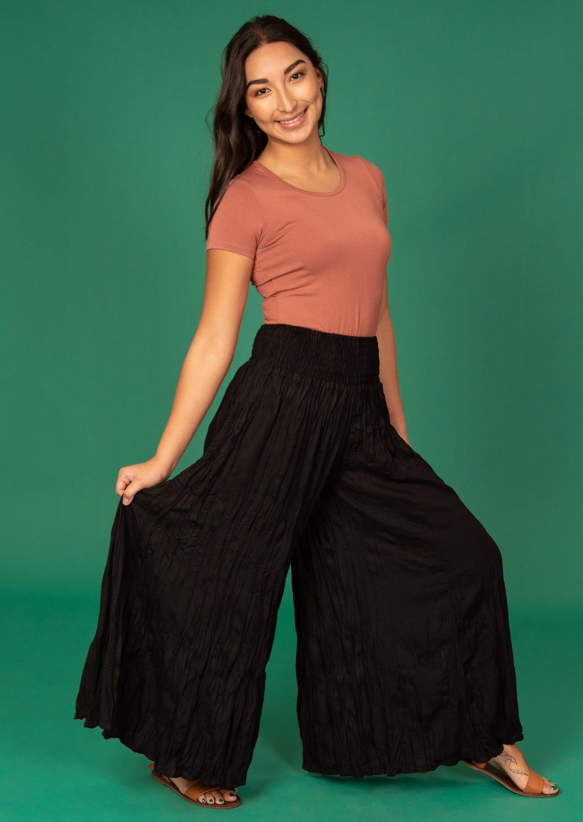 super wide leg comfortable women's pant