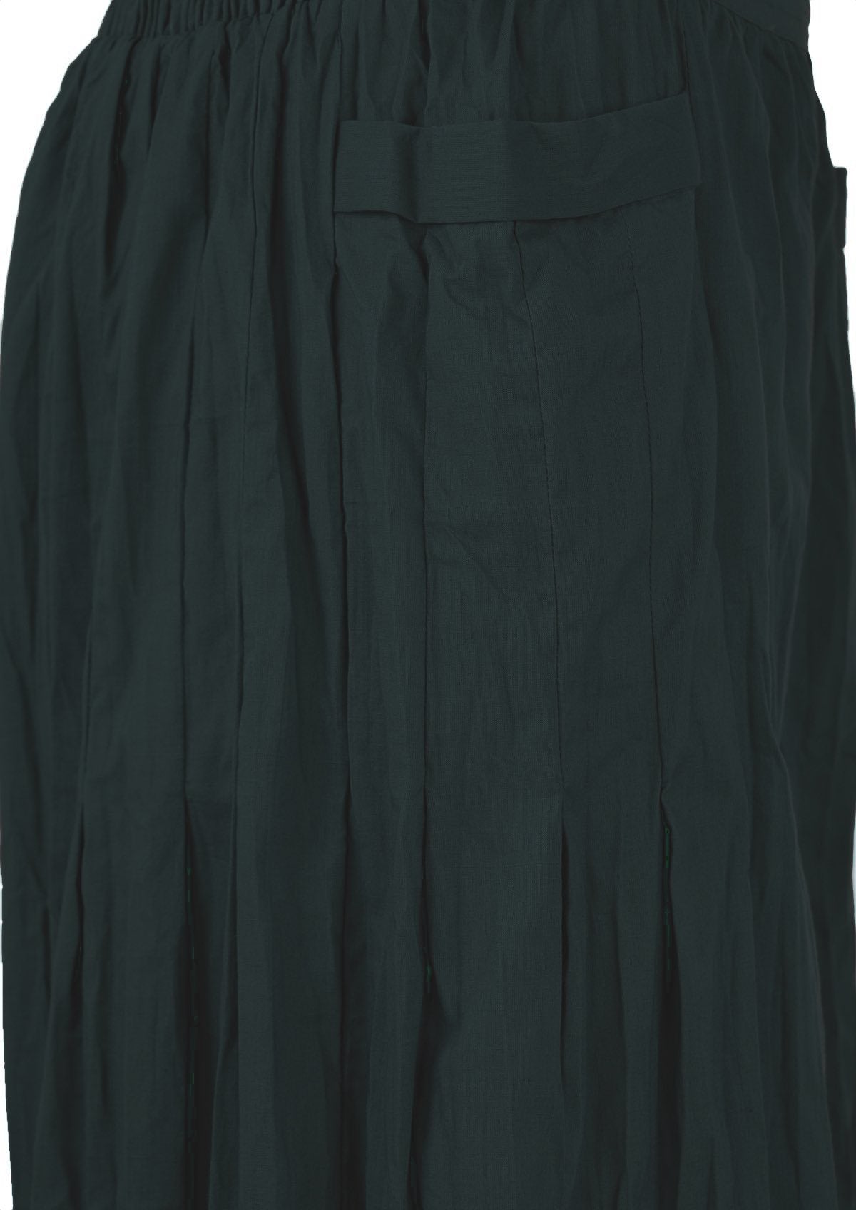 close up of pocket on black women's cotton pants