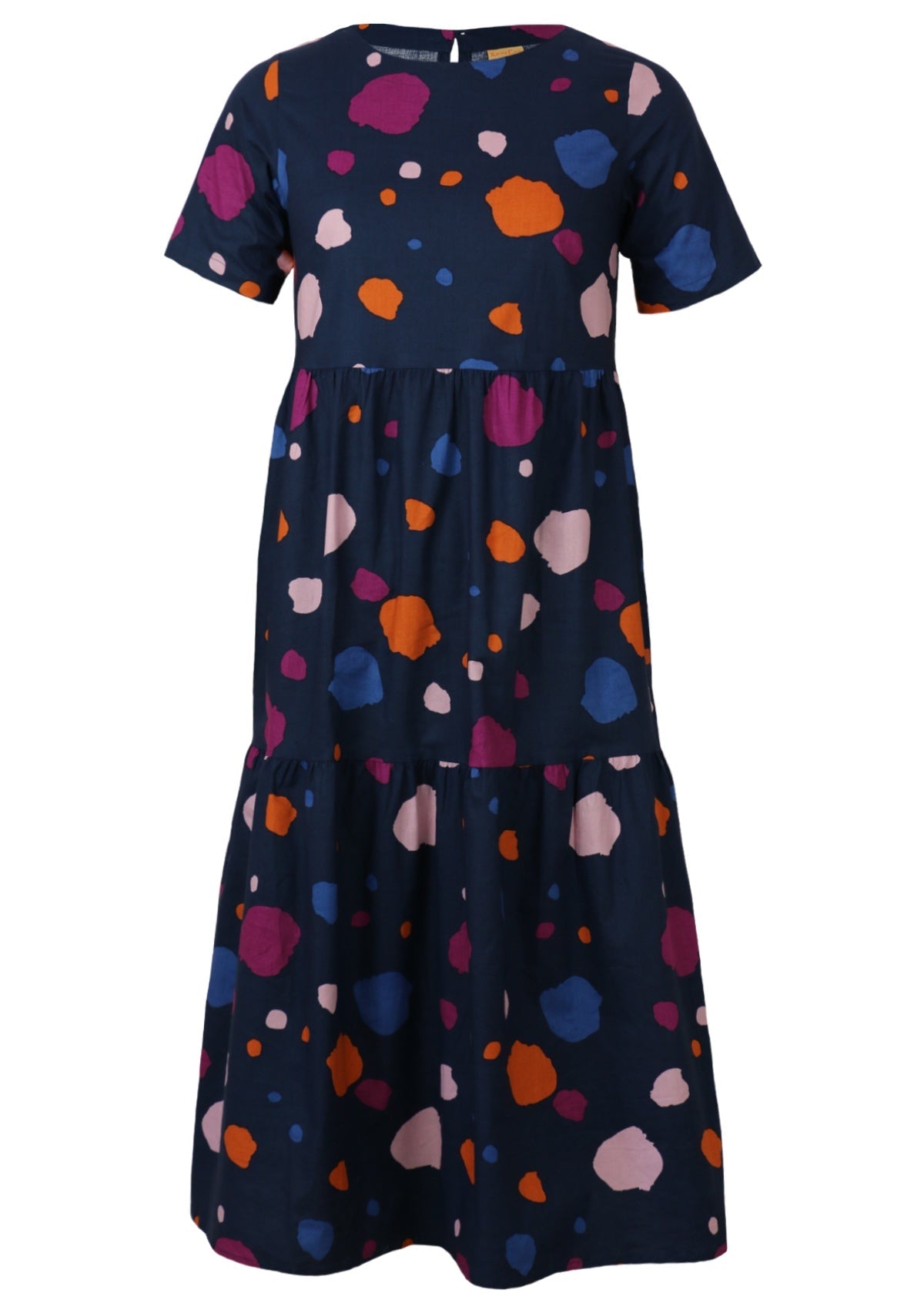 Round Neck 100% Cotton Womens Dresses