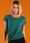 jersey rayon cap sleeve relaxed fit top