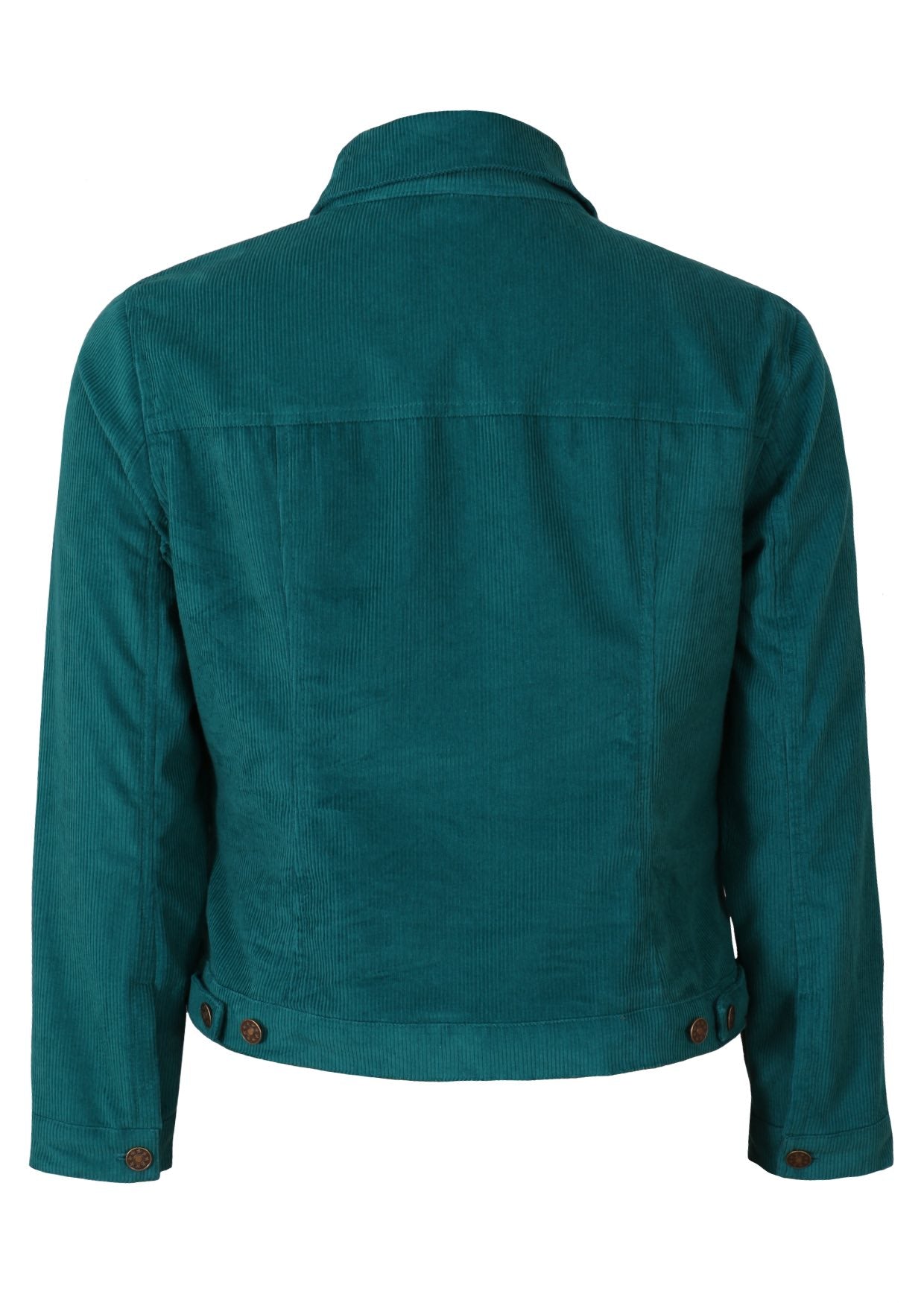 Cotton corduroy jacket with adjustable tabs back view