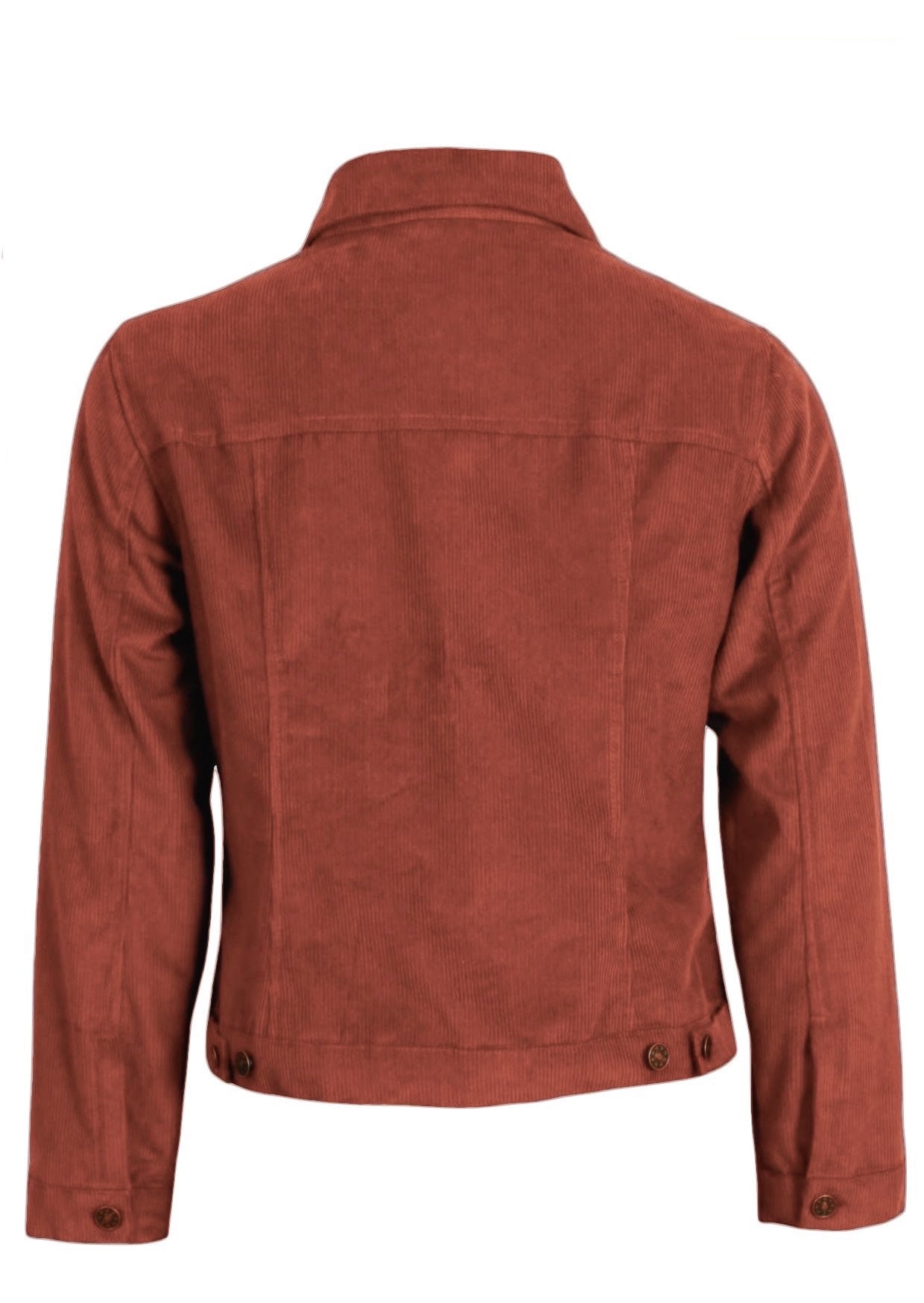 Cotton corduroy jacket with adjustable tabs