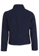 Cotton corduroy jacket with adjustable tabs