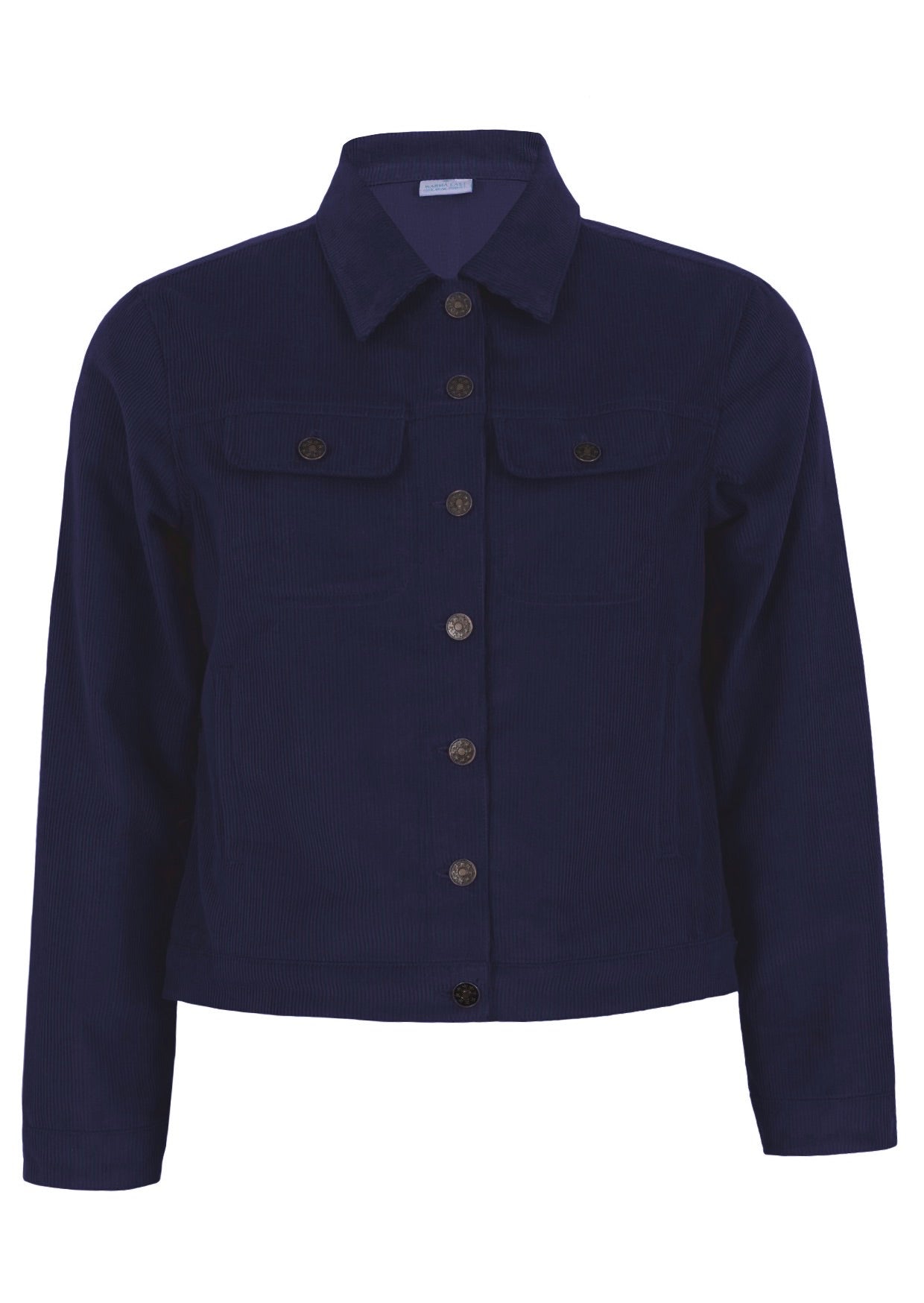 100% cotton corduroy jacket in navy blue