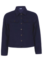 100% cotton corduroy jacket in navy blue