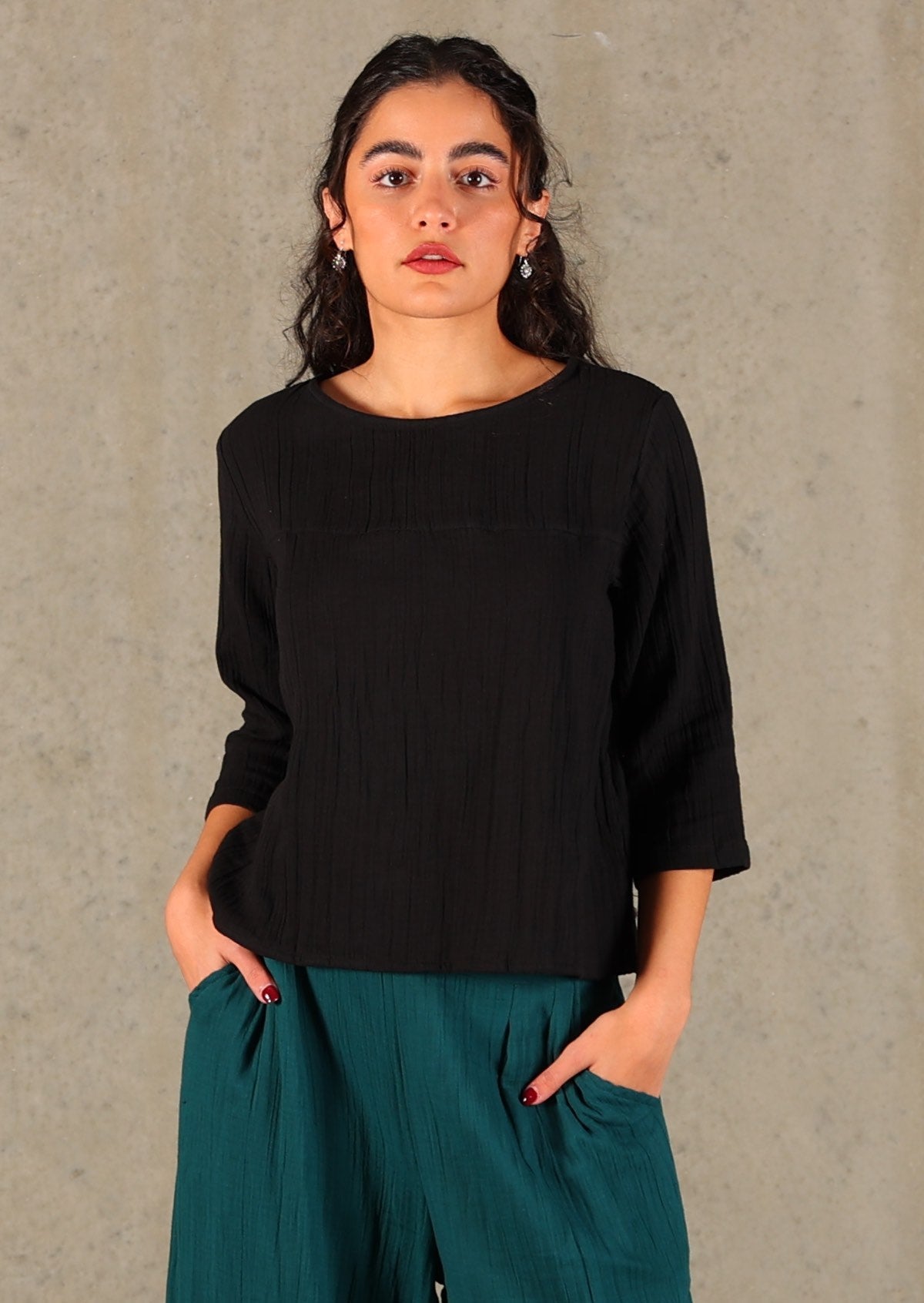 Lightweight cotton loose fit top perfect for day and night wear