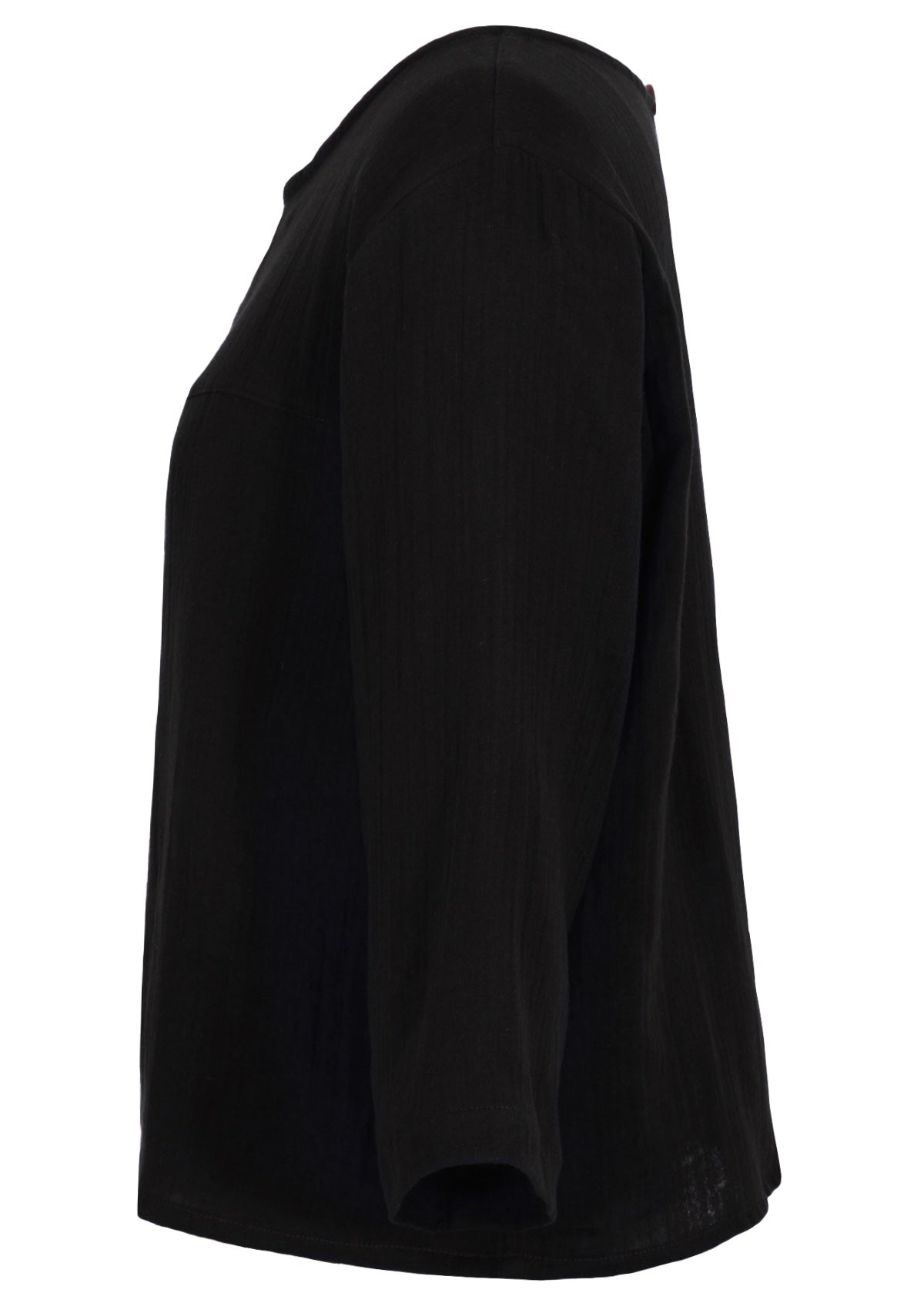 Double cotton loose fit top with 3/4 sleeves