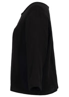 Double cotton loose fit top with 3/4 sleeves