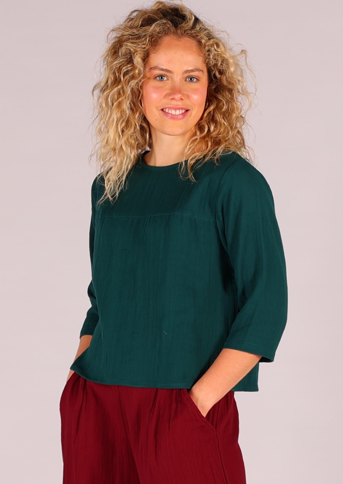 Lightweight cotton loose fit top perfect for day and night wear