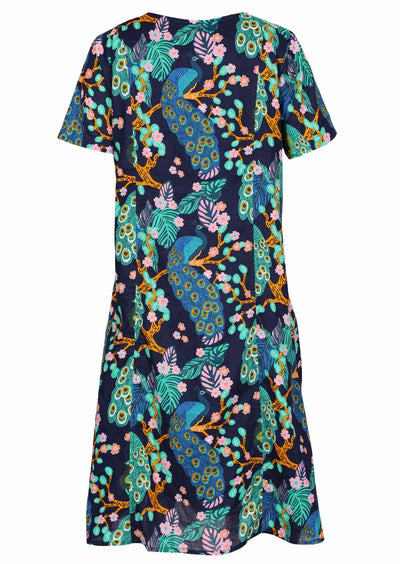Frankie Dress Peacock back