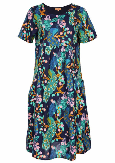 Frankie Dress Peacock front