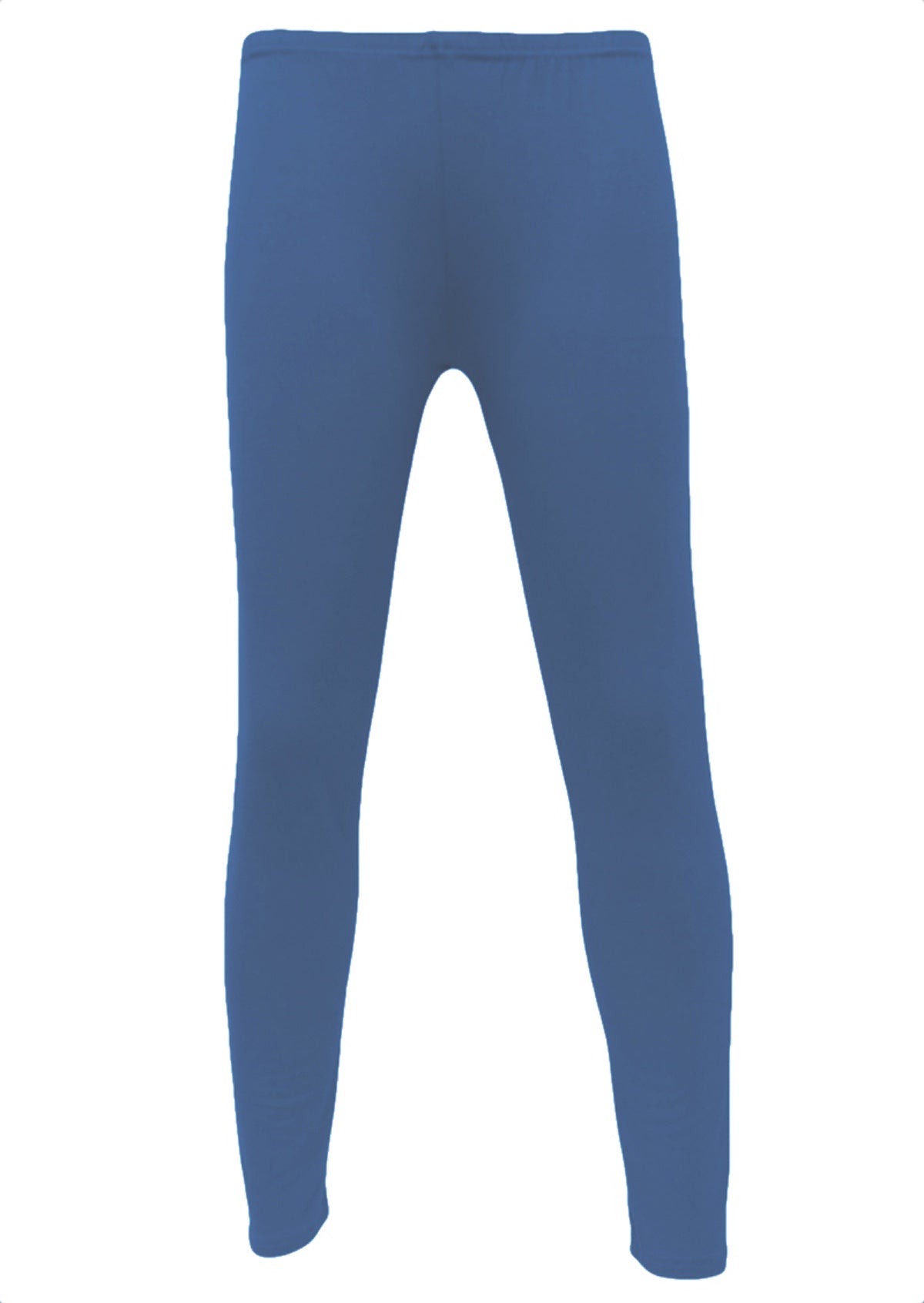 Blue soft stretch rayon leggings