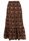 back view three tier full maxi skirt