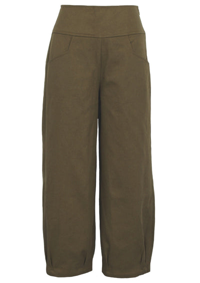 Nova Pants Capers cotton drill front
