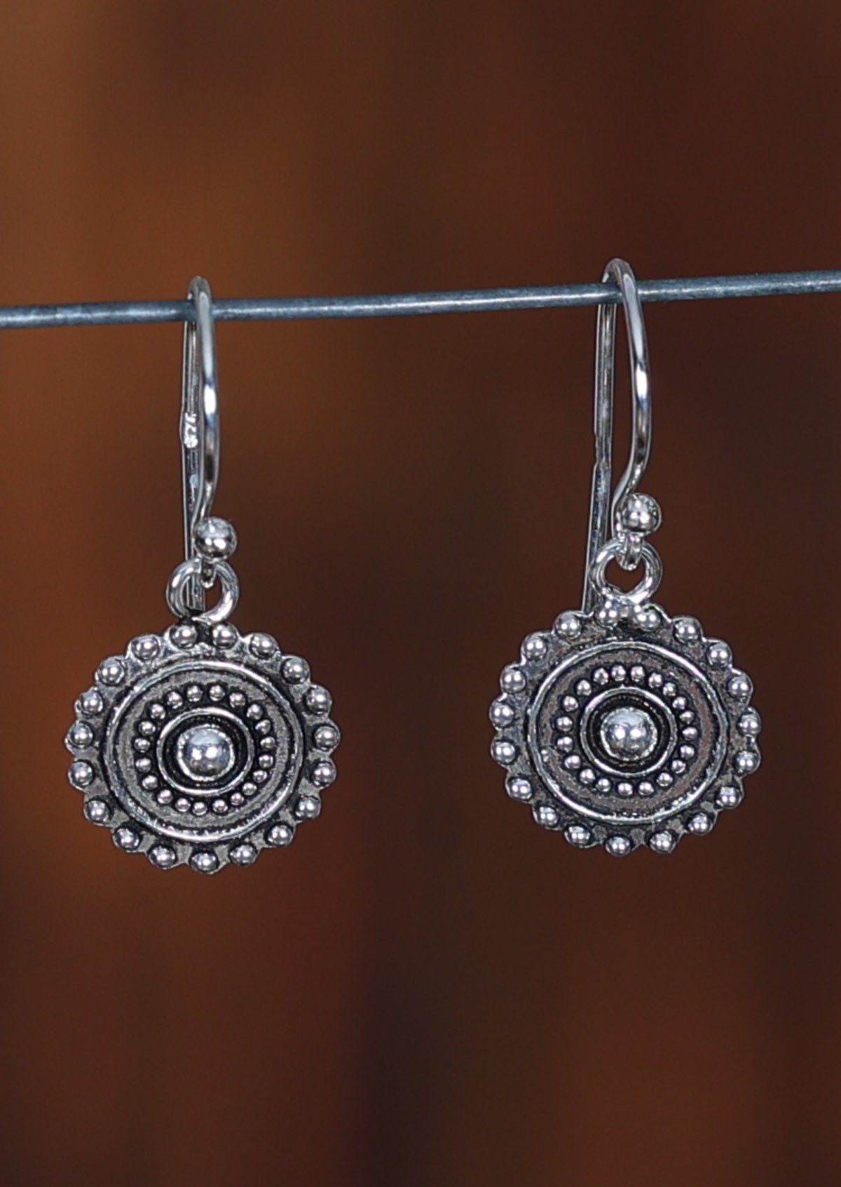 Sterling silver charm earrings 