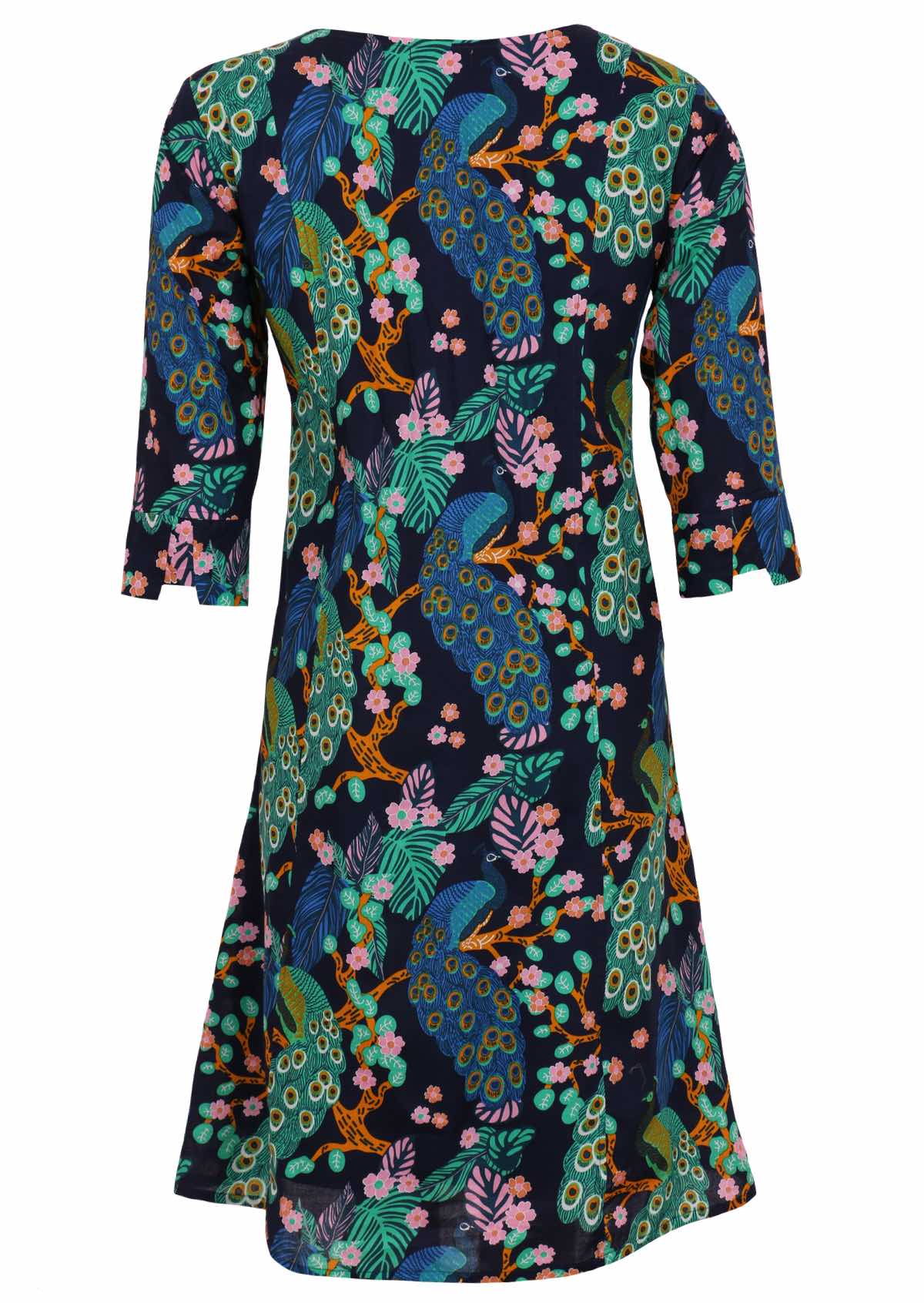 Tilda Dress Peacock back