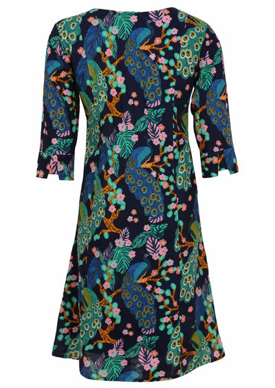 Tilda Dress Peacock back