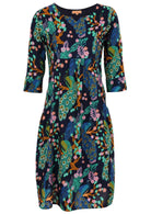 Tilda Dress Peacock front