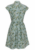 Back view cotton Ursula Dress in Daisy print on mannequin