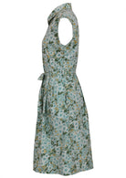 Side view cotton Ursula Dress in Daisy print on mannequin