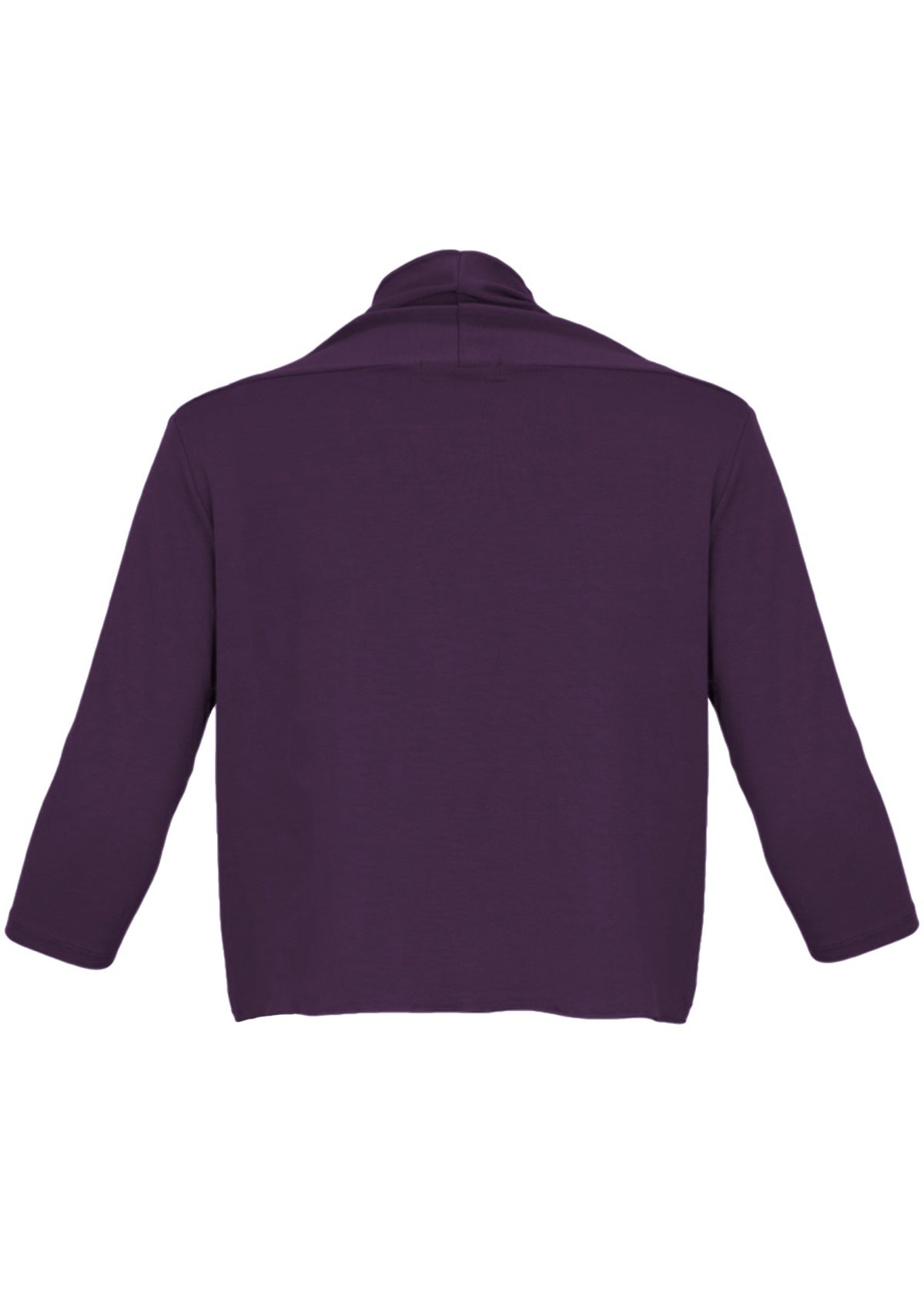 Bolero Cardi Dark Purple purple back