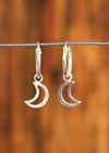 sterling silver sleepers moon charm Australia