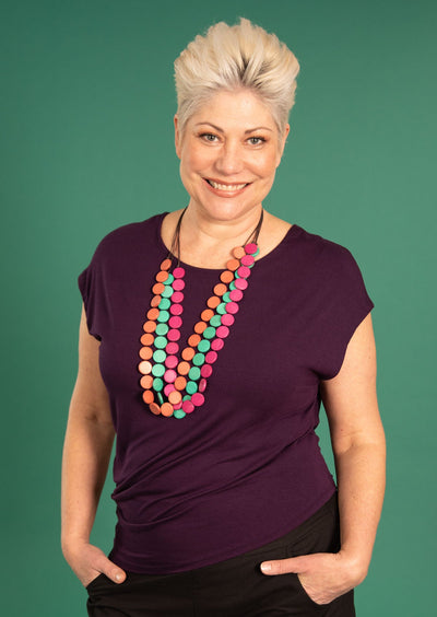 simple stylish women's top asymmetrical