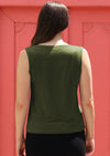 soft stretch jersey rayon women's singlet top