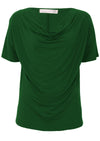 women's cowl neck top green Australia