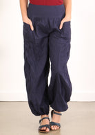 harem style pant navy designed in Australia