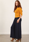high waisted flare pant with pockets