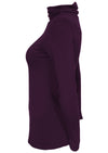 side view long sleeve high neck top