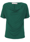 women's coloured basic cowl neck top Australia