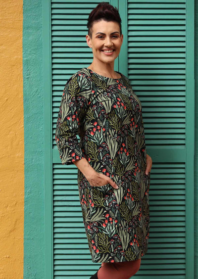slight a-line women's cotton dress
