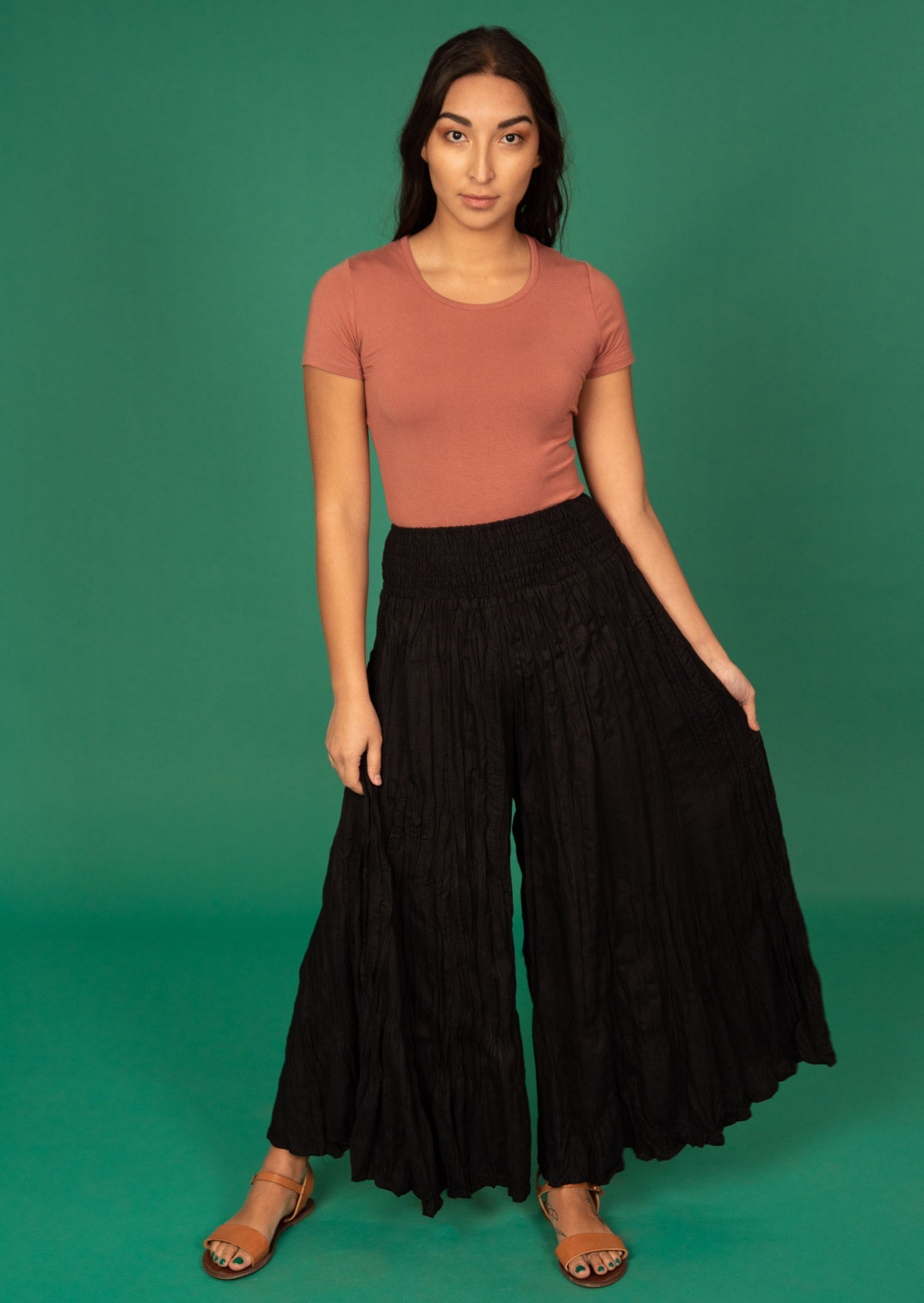 wide leg pant rayon designed in Australia