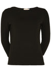 women's basic long sleeve top black Australia