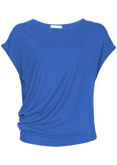 women's coloured basic top blue Australia