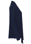 side view longer at front cardigan