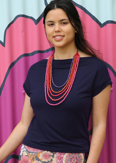 wide neck women's top