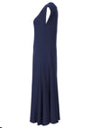 side view short sleeve midi dress