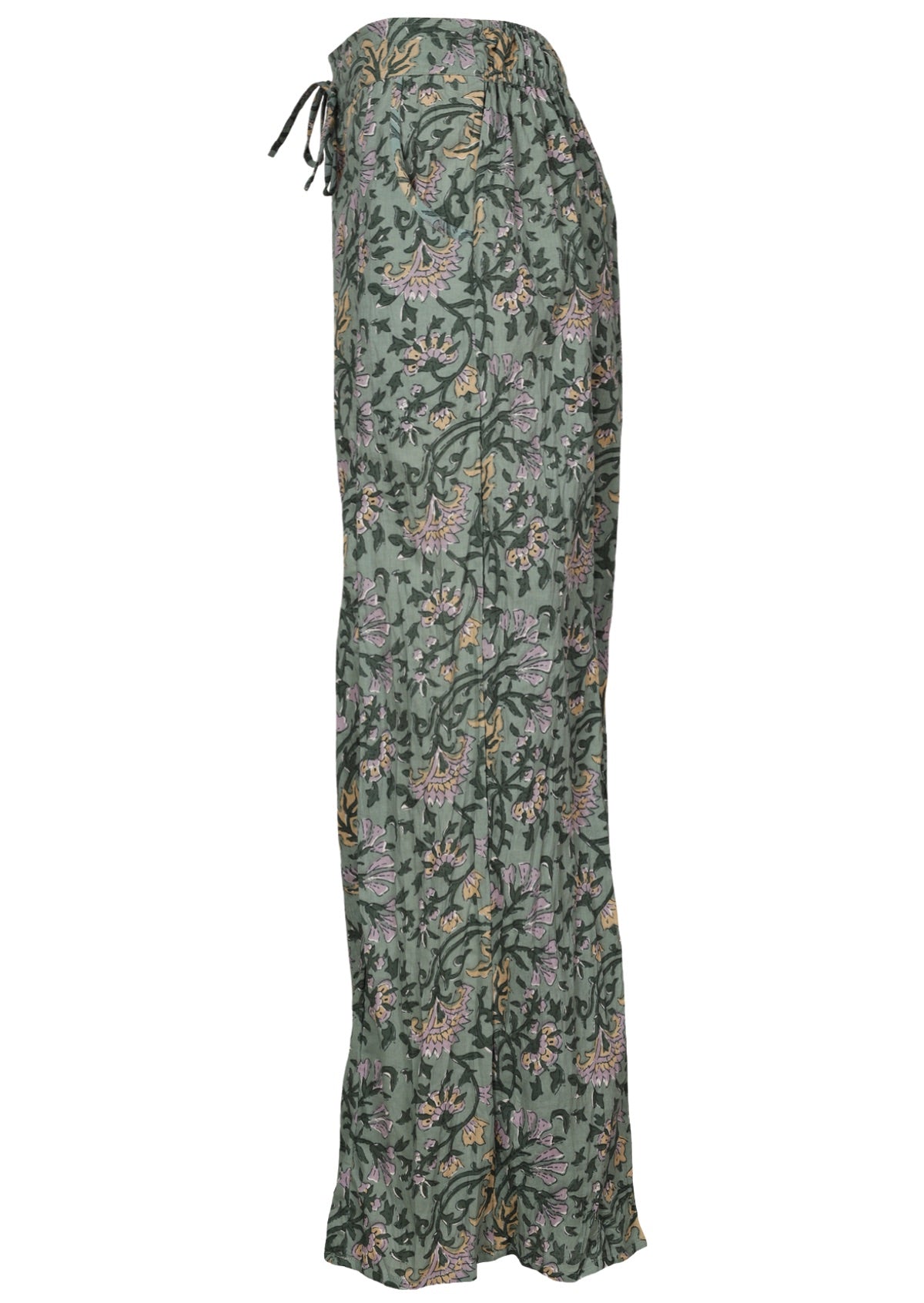 Side view drawstring front side pockets pant
