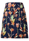back view 100% cotton women's skirt