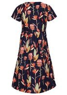 Back View A-line Womens Dress Knee Length