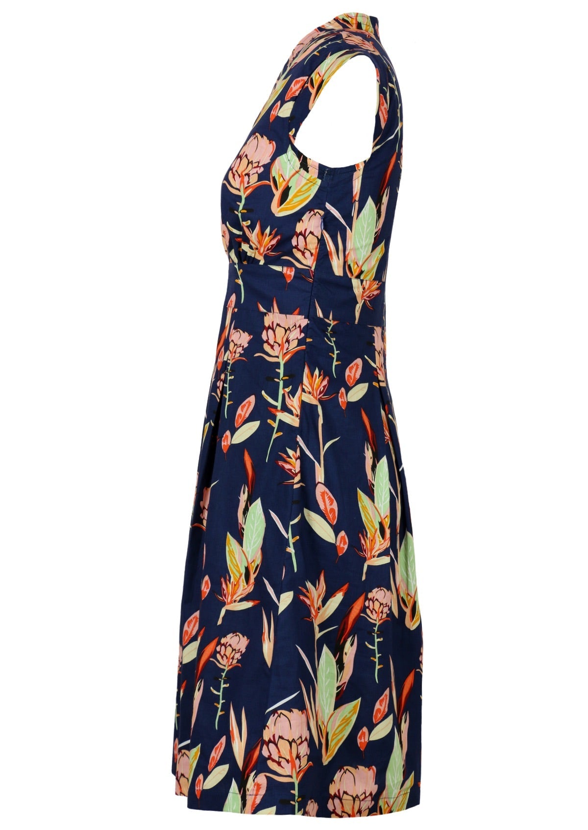 100% cotton Retro style Billie Dress Bird of Paradise