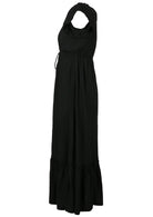 Side View Short Sleeve Maxi Dress Empire Waist